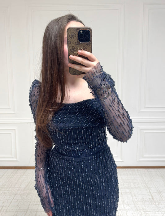 Mina Dress Marineblau