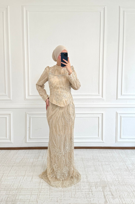 Melis Abendkleid mit abnehmbares Korsett