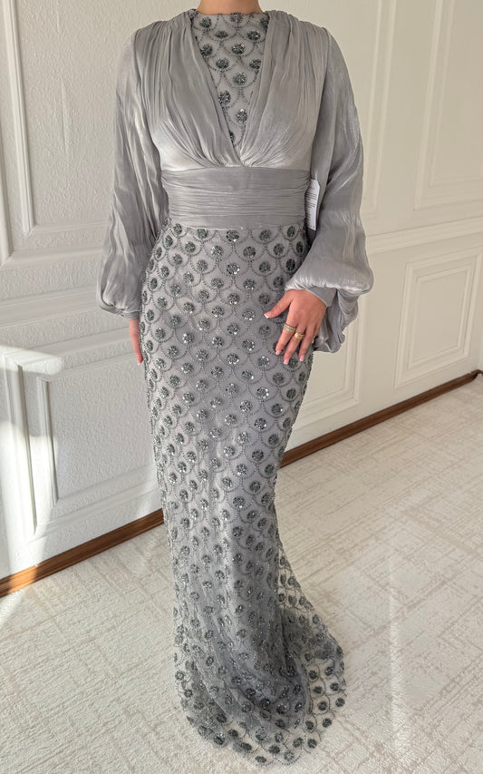 Alaya Abendkleid mit Pufferärmeln