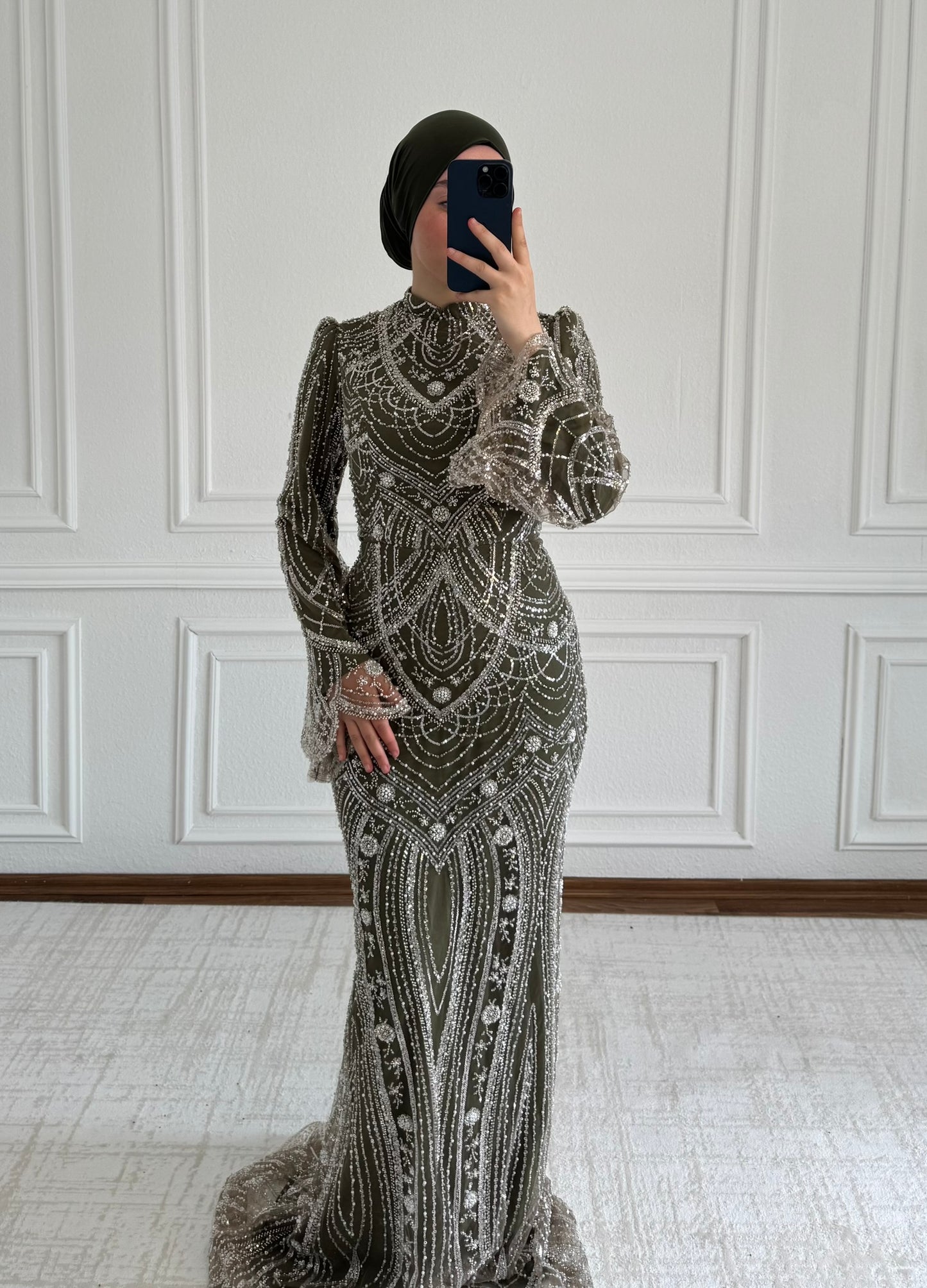 Lara Abendkleid Khaki