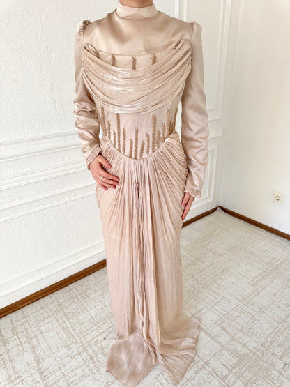 Mira Dress Beige