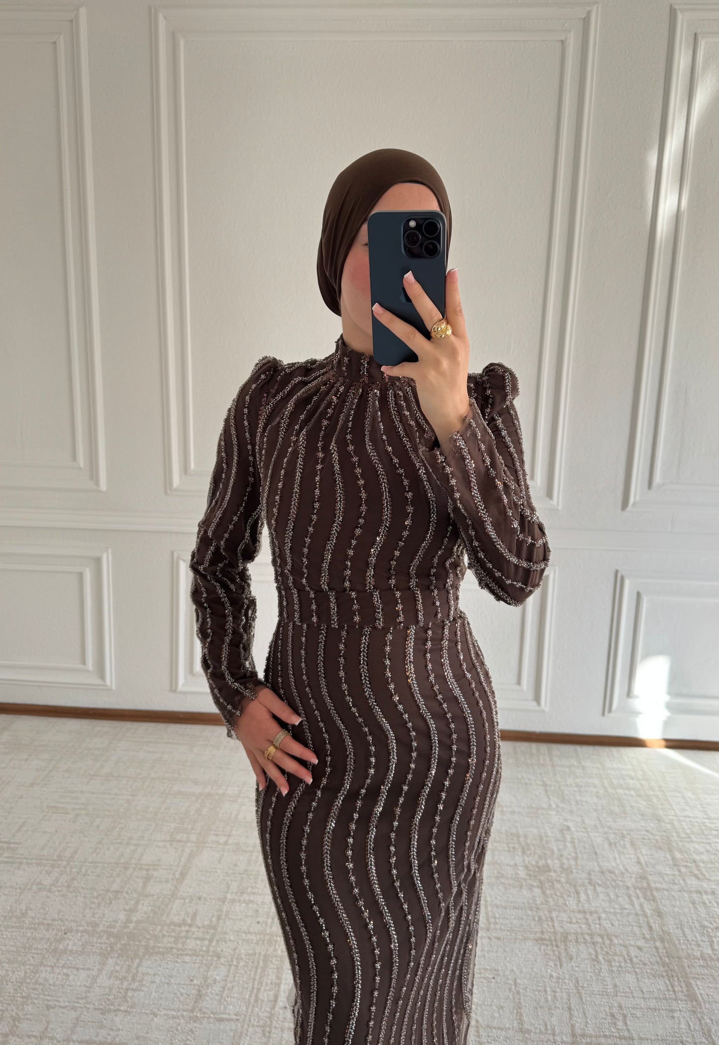 Nalin Dress Brown 💫