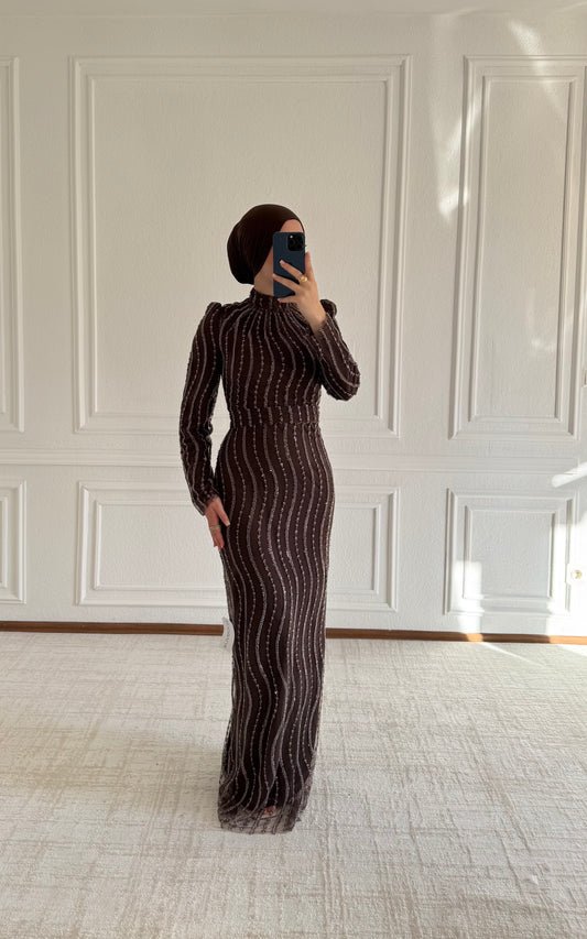Nalin Dress Brown 💫