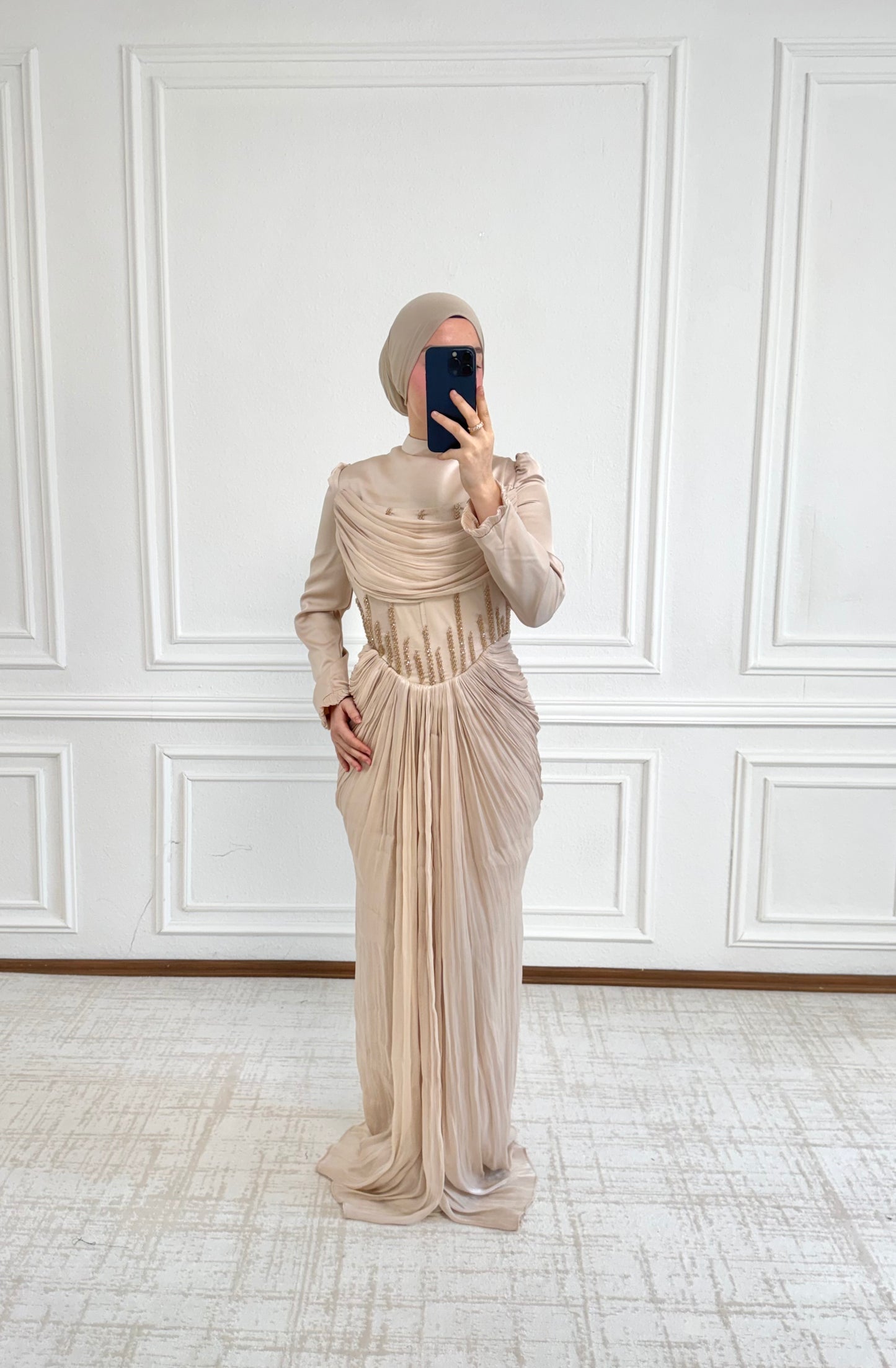 Mira Dress Beige