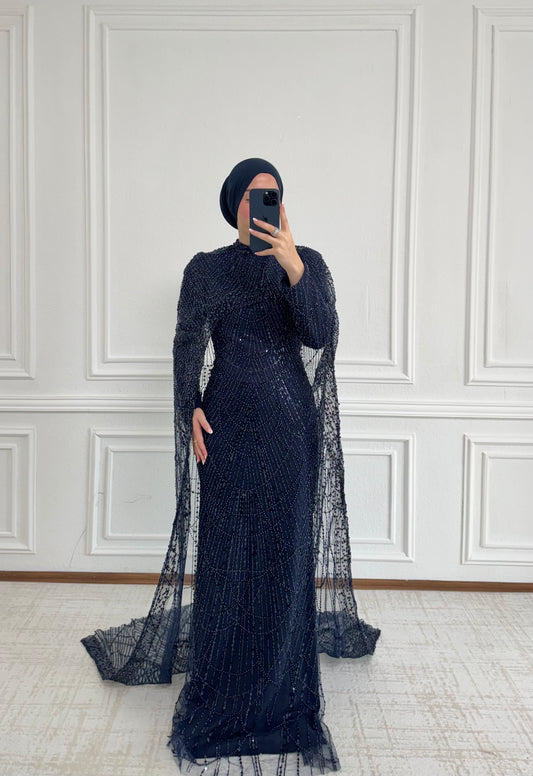 Dua Abendkleid in Marineblau