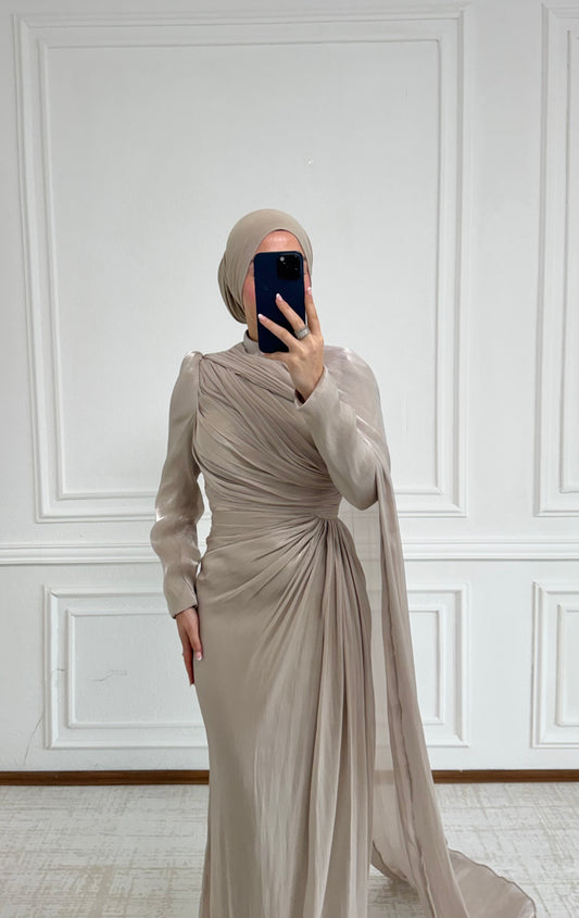 Nura Abendkleid Beige