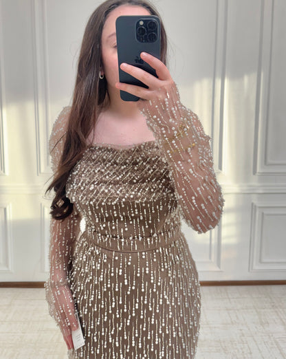 Mina Dress Hellbraun