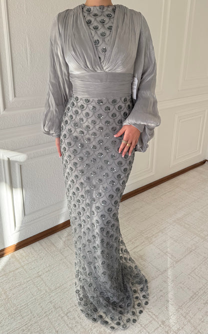 Alaya Abendkleid mit Pufferärmeln