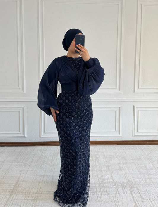 Alaya Abendkleid mit Pufferärmeln