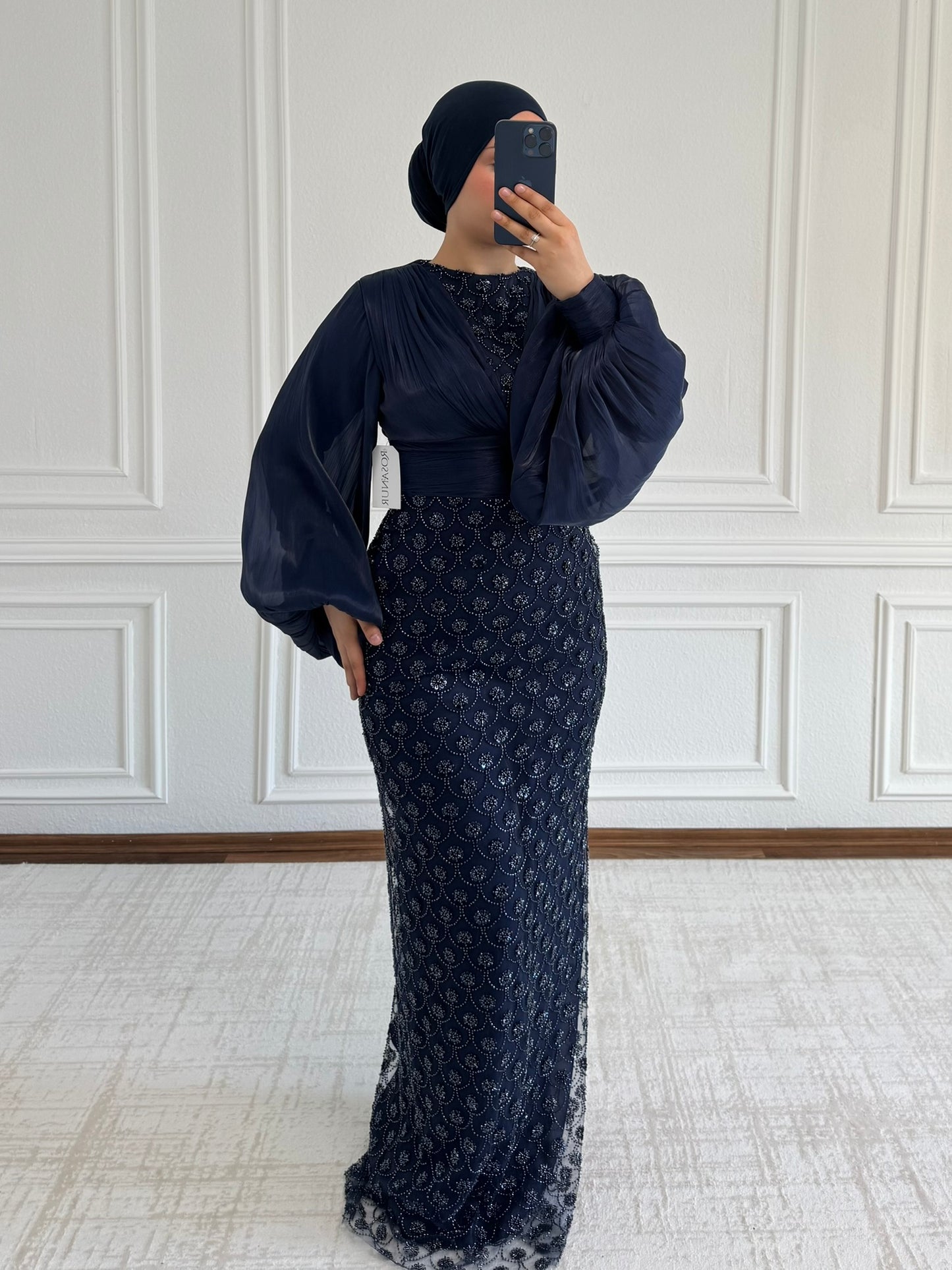 Alaya Abendkleid mit Pufferärmeln