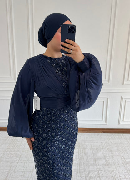 Alaya Abendkleid mit Pufferärmeln