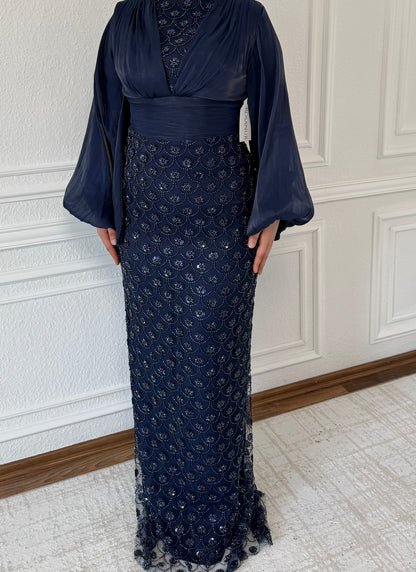 Alaya Abendkleid mit Pufferärmeln