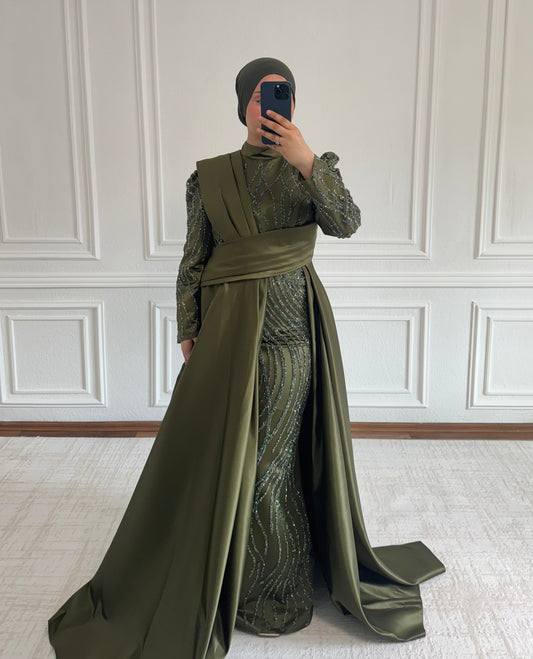 Amara Abendkleid mit Schleppe