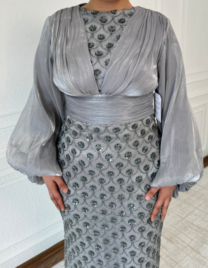 Alaya Abendkleid mit Pufferärmeln