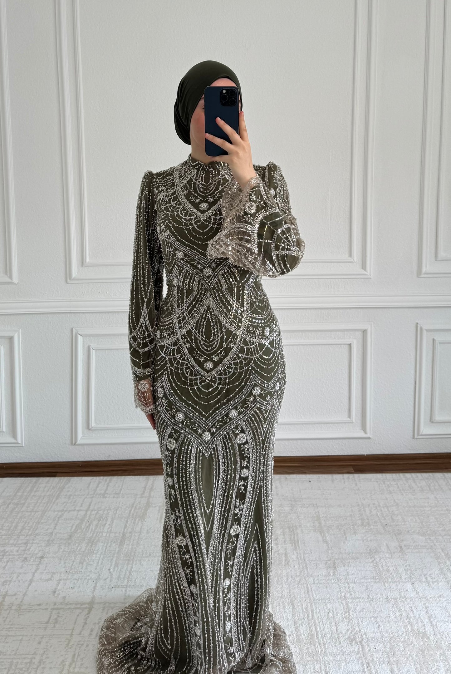 Lara Abendkleid Khaki