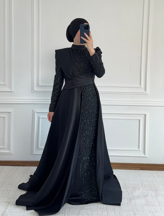 Amara Abendkleid mit Schleppe